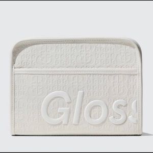 GLOSSIER 2023 Holiday Large Beauty Bag Off White